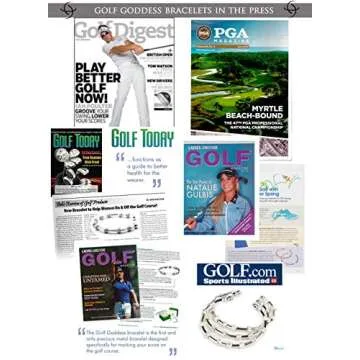 Golf Goddess Stroke/Score Counter Bracelet - Silver Heart Bead