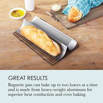 Chicago Metallic Non-Stick French Bread Pan for Perfect Baking