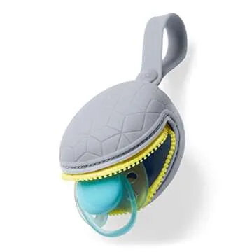 Skip Hop Silicone Pacifier Holder - Grab & Go in Grey