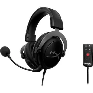 HyperX Cloud II Gaming Headset - 7.1 Surround Sound - Memory Foam Ear Pads - Durable Aluminum Frame - Works with PC, Xbox, PS4 - Gun Metal (Renewed)
