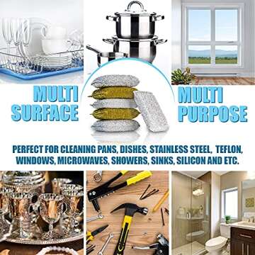 SPONGENATOR Kitchen Scrubbing Sponges - Heavy Duty Non-Scratch Scrubbing Cleaner Sponges in 2 Colors...