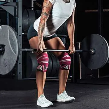 RDX Knee Wraps for Weightlifting, 78" Elasticated Support