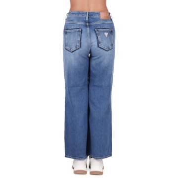 GUESS Women's Eco-Friendly Ankle Wide Leg Jeans
