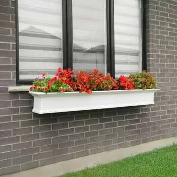 Mayne 4826-W Yorkshire Window Box, 6-Foot, White