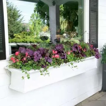 Mayne 4826-W Yorkshire Window Box, 6-Foot, White