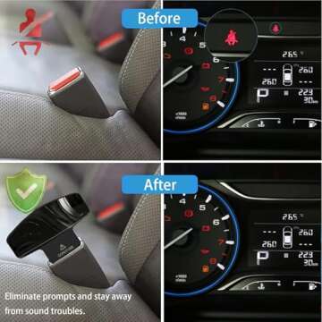 enttgo 2Pack Car Belt Pads Clips, Shoulder Belt Pads Cover，Comfortable and Convenient fo You and Your Family