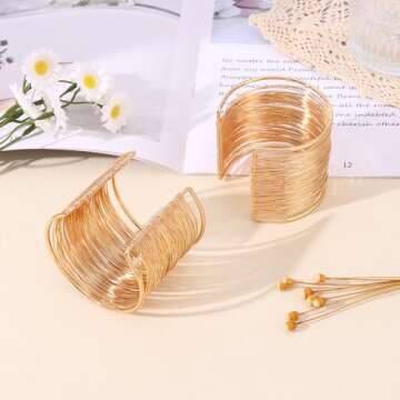 Stylish MOZAKA Cuff Bangle Bracelet Set for Women