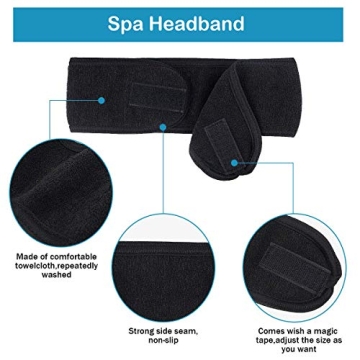 LADES Spa Facial Headband for Women Adjustable Soft & Comfortable
