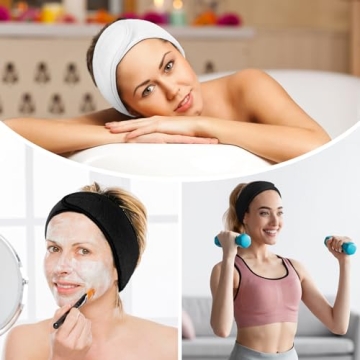 LADES Spa Facial Headband for Women Adjustable Soft & Comfortable