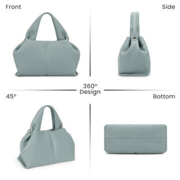 Stylish JQWYGB Cloud Pouch Dumpling Clutch Purse