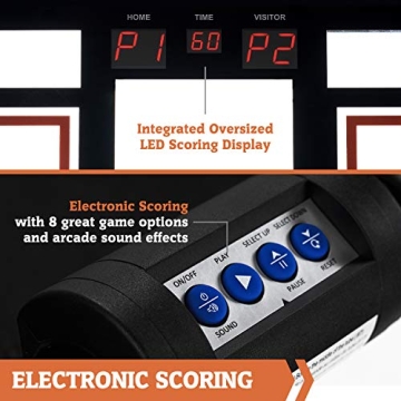 Hall of Games EZ Fold Arcade Basketball Game for Home Fun