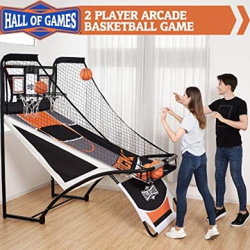 Hall of Games EZ Fold Arcade Basketball Game for Home Fun