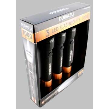 Duracell DURABEAM Ultra LED Flashlight 1000 Lumens 3-Pack