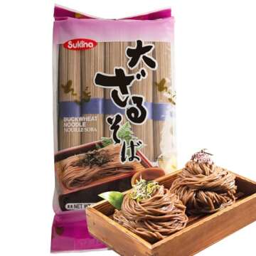 Sukina Japanese Buckwheat Noodle, Soba Noodle, 3LB