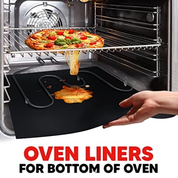 Heavy Duty Non Stick Oven Liners Set for Easy Clean Up