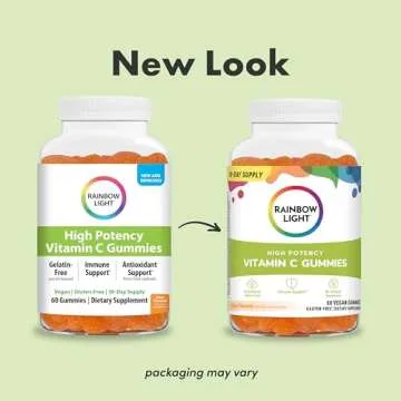 Rainbow Light High-Potency Vitamin C Gummies, Gummy Supplement Provides Antioxidant and Immune Suppo...