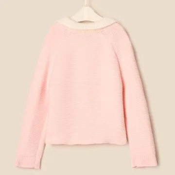 Toddler Peter Pan Collar Sweater Jacket - Sofia Grainge
