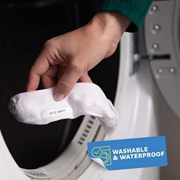 Label Land 100 Pcs Iron-On Clothing Labels - Personalize Easily