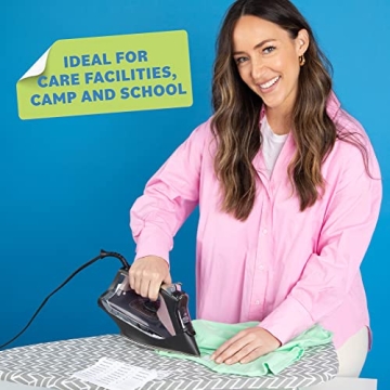 Label Land 100 Pcs Iron-On Clothing Labels - Personalize Easily