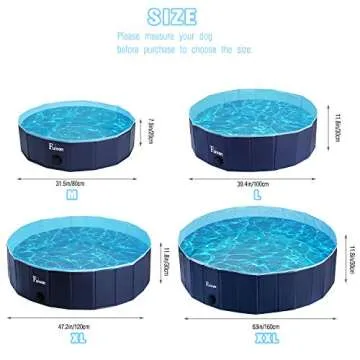 Fuloon Portable PVC Pet Swimming Pool for Dogs & Kids