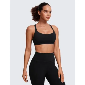 CRZ YOGA Stylish Strappy Sports Bra for All Workouts