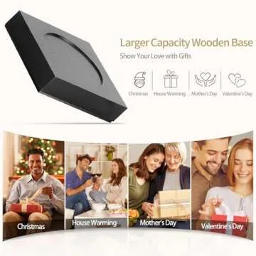 Candle Warmer Lamp, Wax Warmer Lamp Candle Lamp Timer & Dimmer 7-Levels, Compatible Most Jar Candles, Candle Top Melting, Cystal Candle Heater Lamp for Scented Wax, Elegant Home Decoration, Black