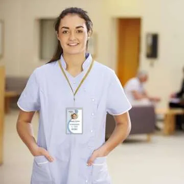 Gold Lanyards Bulk 50 packs Lanyards for ID Badges,Lanyards with Swivel Hook Clips for Name Tag Lanyard ID Holder