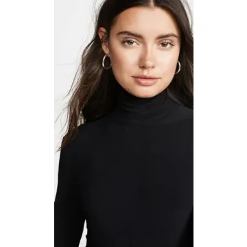 Norma Kamali Long Sleeve Turtleneck Jumpsuit, Black