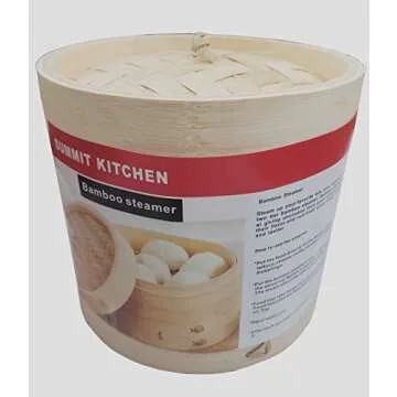 8" Bamboo Steamer Set Sunrise Kitchen Supply
