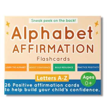 Kids For Culture: Alphabet Affirmation Flashcards - 26 ABC Cards for Kids