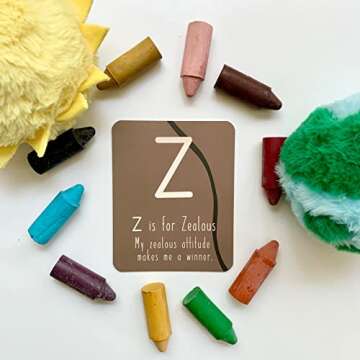 Alphabet Affirmation Flashcards for Kids A-Z Educational Tool