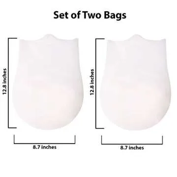 Platinum Pure,Reusable Sous Vide Bags,Set of 2 BPA Free Bags for Sous Vide Cooking,100% Pure LFGB PLATINUM SILICONE with NO FILLERS,Compatible with all immersion circulators, Gourmia, and more