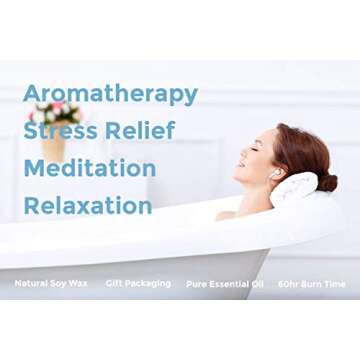 Venta Scented Soy Candle - Roasted Coffee Natural Say Wax in a 8Oz Glass for Aromatherapy Stress Relief Home Decor with Clean Fragrance and Decorative Jar