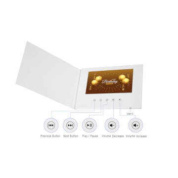 Custom Video Greeting Card with 7-Inch IPS Display