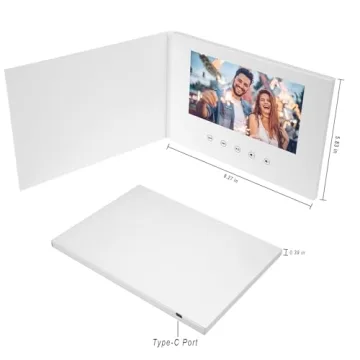 Custom Video Greeting Card with 7-Inch IPS Display