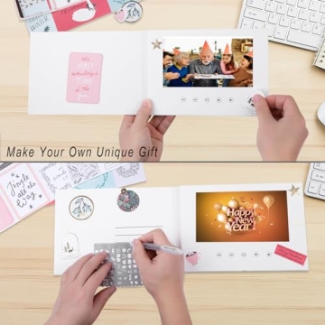 Custom Video Greeting Card with 7-Inch IPS Display