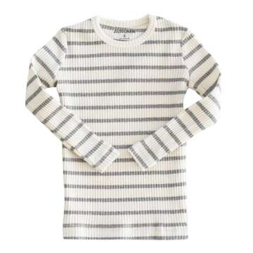 AVAUMA Baby Boys Girls Pajama Set 6M-7T Kids Cute Toddler Snug fit Pjs Cotton Sleepwear (Stripe_Gray...