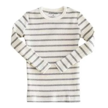 AVAUMA Baby Boys Girls Pajama Set 6M-7T Kids Cute Toddler Snug fit Pjs Cotton Sleepwear (Stripe_Gray...