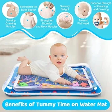 Yeeeasy Tummy Time Water Mat for Babies