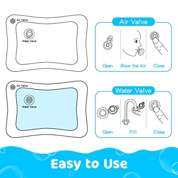 Yeeeasy Tummy Time Water Mat for Babies