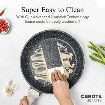 CAROTE Nonstick Frying Pan Skillet - 10-Inch Kitchen Essential