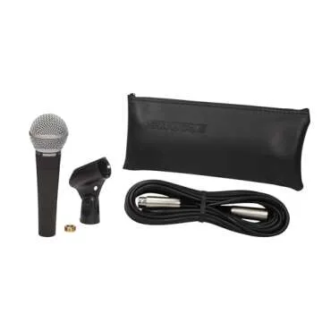 Shure SM58 Pro XLR Dynamic Microphone with 25-Foot XLR-XLR Cable - Professional Studio & Live Perfor...