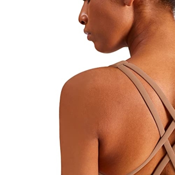 JNVNI Women's Strappy Sports Bra for Fitness and Yoga