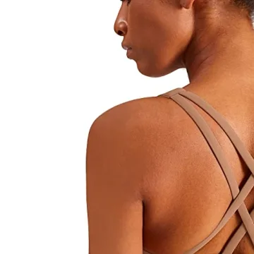 JNVNI Women's Strappy Sports Bra for Fitness and Yoga