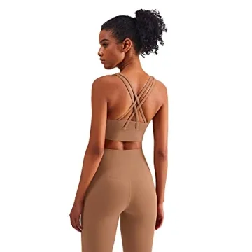 JNVNI Women's Strappy Sports Bra for Fitness and Yoga