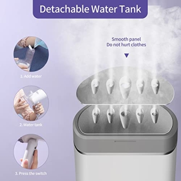 BUSYPIGGY Travel Clothes Steamer 1200w for Easy Wrinkle Removal