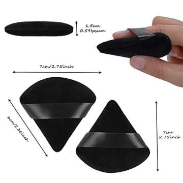 6 Pcs Triangle Powder Puff Set for Flawless Makeup