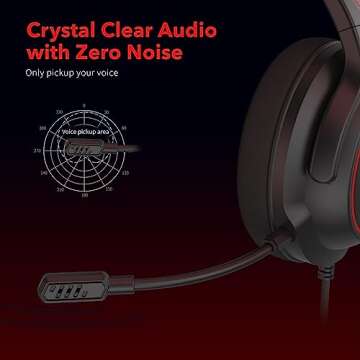 NUBWO N20 Gaming Headset with Mic - Compatible with PS5, Xbox One, Nintendo Switch Lite, PC, Laptop, and Mac, Over Ear Headphones with Noise Cancelling Microphone