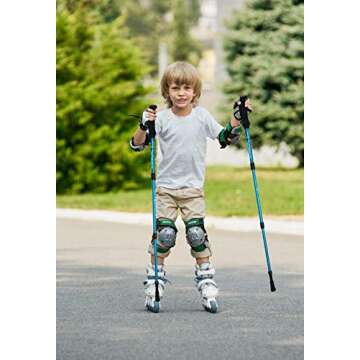 Yourjoy Blue Children Hiking Poles - Ultralight Adventure Gear