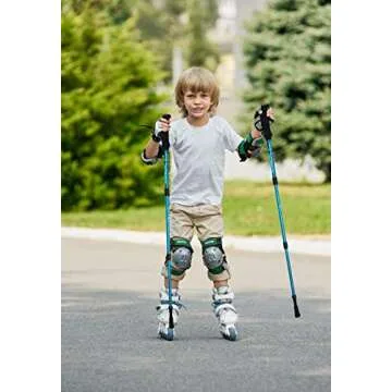 Yourjoy Blue Children Hiking Poles - Ultralight Adventure Gear